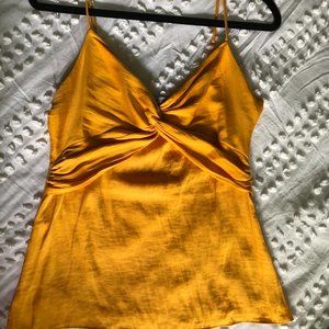 Gorgeous Yellow/Gold Silk Top